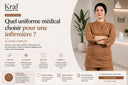 Uniforme médical pour infirmière femme Kral en tenue camel, confortable et professionnelle