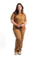 Kral uniforme et pyjama medical collection le col femme sable