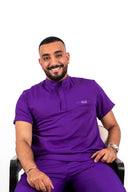 Kral uniforme et pyjama médical collection le col femme violet