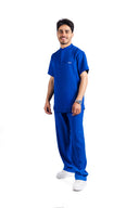 Kral uniforme et pyjama médical collection le col femme bleu roi