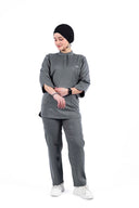 Kral uniforme et pyjama médical collection 3/4 femme gris