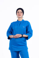Kral uniforme et pyjama médical collection 3/4 femme bleu