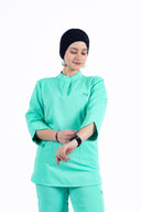 Kral uniforme et pyjama médical collection 3/4 femme vert eau