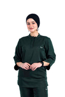 Kral uniforme et pyjama médical collection 3/4 femme vert foret
