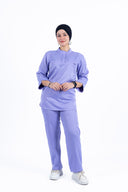 Kral uniforme et pyjama médical collection 3/4 femme mauve 