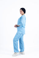 Kral uniforme et pyjama médical collection 3/4 femme bleu ciel