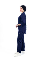Kral uniforme et pyjama médical collection 3/4 femme bleu nuit