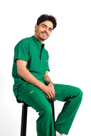 Kral uniforme et pyjama medical collection le col homme vert