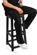 Kral uniforme et pyjama médical collection le col homme noir