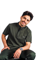 Kral uniforme et pyjama médical collection le col homme vert foret